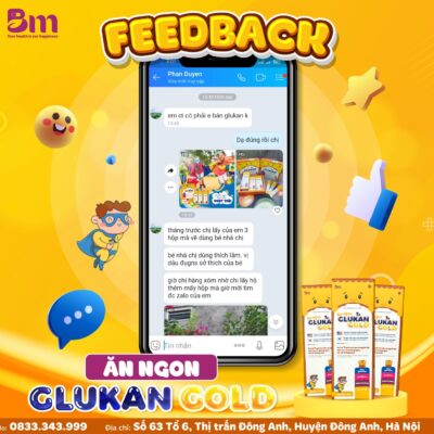 FeedBack khách hàng về sản phẩm ăn ngon Glukan Gold